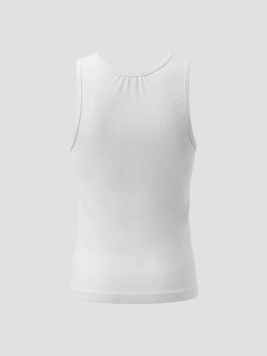 26SS 메종키츠네 베이비 폭스 탱크탑 PW00623KA0033 P100 WHITE - MAISON KITSUNE