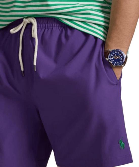 26SS 폴로 랄프로렌 포니 자수 스윔 쇼츠 710957782 505 CABANA PURPLE - POLO RALPH LAUREN