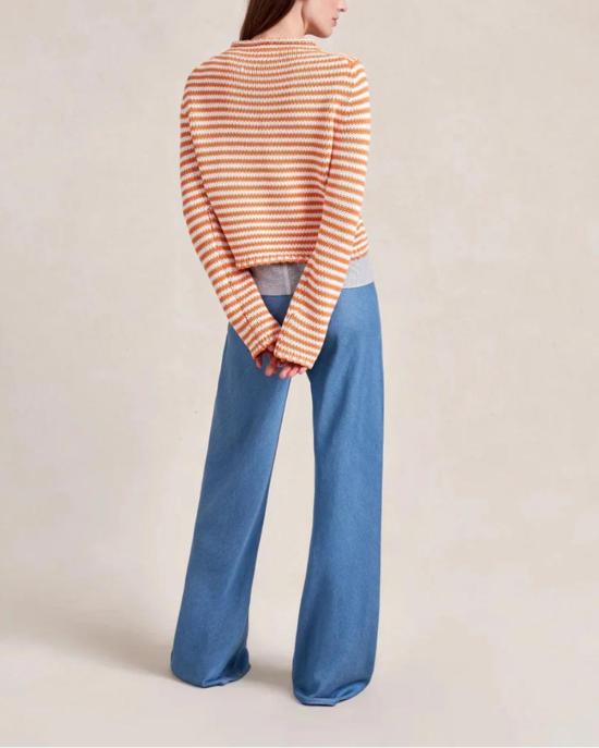  라 리네 스웨터 La Ligne 파인 스트라이프 미니 마리나 - LA LIGNE