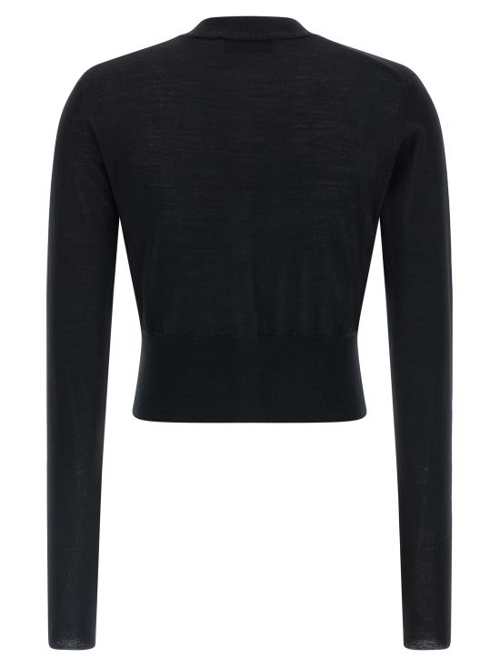 26SS 비비안웨스트우드 베아 크롭드 가디건 1803002UY003FN401 Black - VIVIENNE WESTWOOD