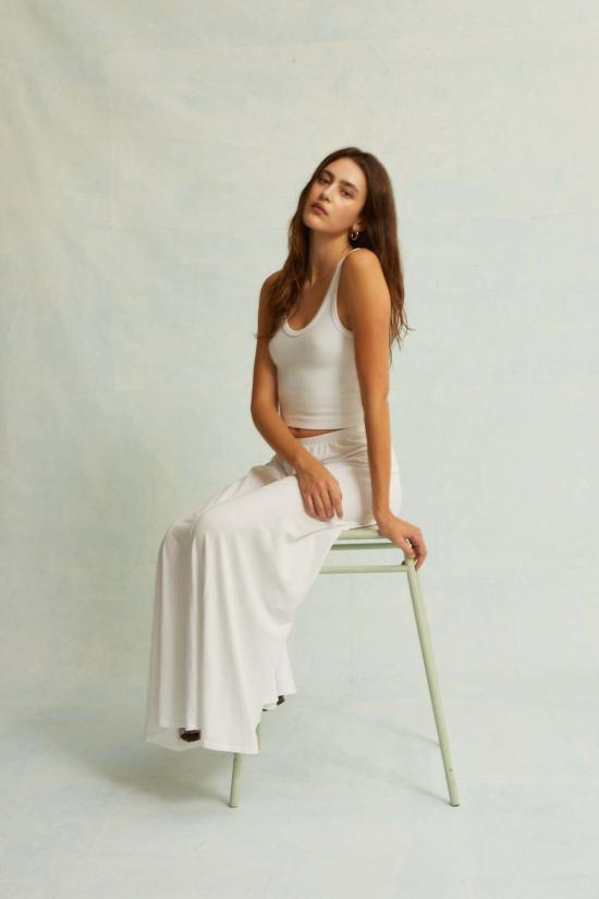  아셀 민소매 티셔츠 애셔 라야 경량 립 탱크탑 - ASHER