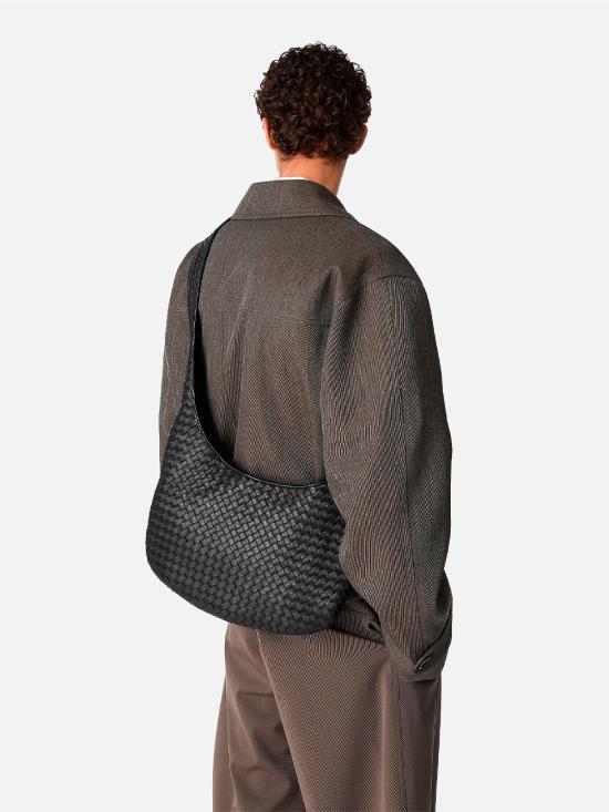 25SS 보테가베네타 베네토 인트레치아토 숄더백 826877 V5KD0 8803 BLACK SILVER - BOTTEGA VENETA
