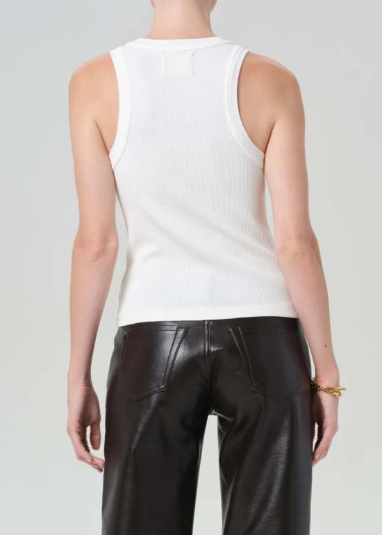  시티즌 오브 휴머니티 민소매 티셔츠 이사벨 리브 탱크 화이트 - CITIZEN OF HUMANITY