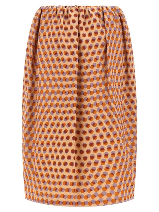  드리스 반 노튼 미디 스커트 Dries Van Noten 사롱가 비스 스커트 멀티컬러 - DRIES VAN NOTEN