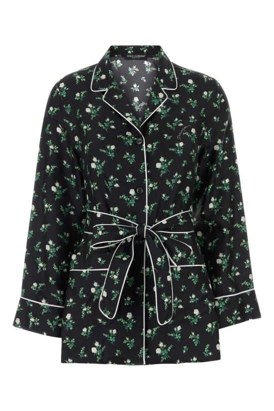 26SS 돌체앤가바나 로즈 앤 릴리 오브 더 베일리 프린트 트윌 셔츠 F5I89TIS13G HX6CB Floral