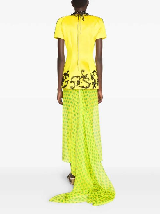 26SS 드리스 반 노튼 롱 스커트 2610108113094 YELLOW 202 - DRIES VAN NOTEN