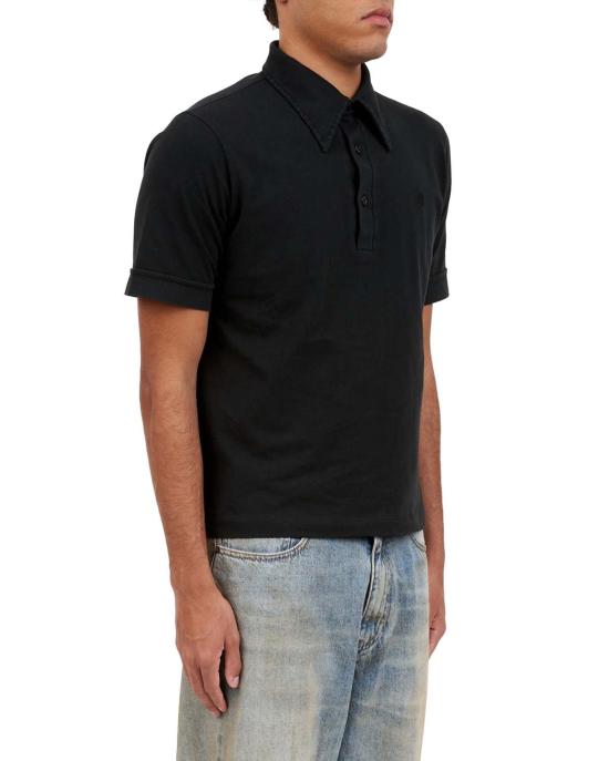  MM6 메종마르지엘라 폴로 티셔츠 SH2GL0011 M20108 900 BLACK - MM6 MAISON MARGIELA