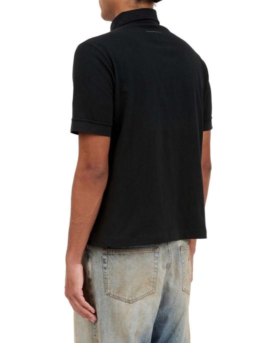  MM6 메종마르지엘라 폴로 티셔츠 SH2GL0011 M20108 900 BLACK - MM6 MAISON MARGIELA