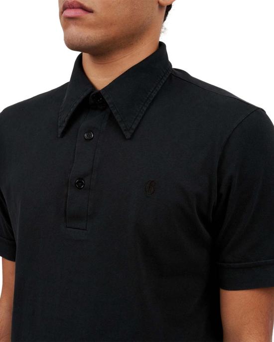  MM6 메종마르지엘라 폴로 티셔츠 SH2GL0011 M20108 900 BLACK - MM6 MAISON MARGIELA