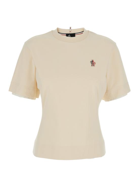 26SS 몽클레어 반팔 티셔츠 8C00009 89AW1 034 WHITE DOM