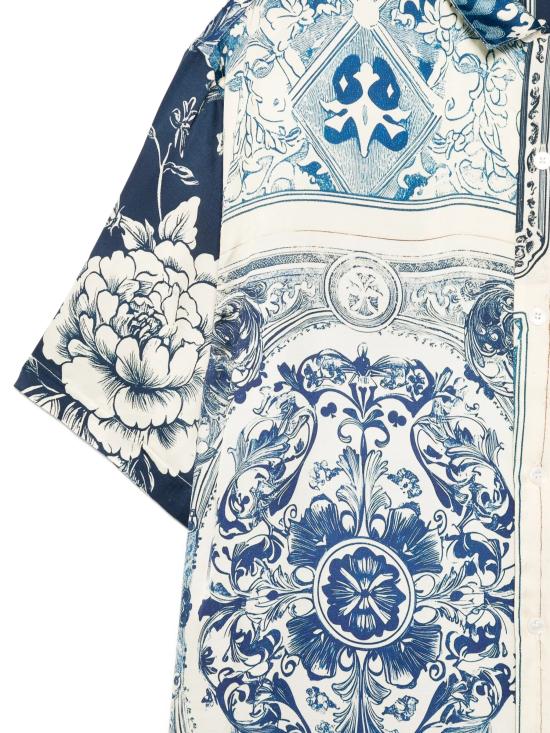 26SS 이놈어닛 반팔 셔츠 NUS26258 A25 BLUE BEIGE - IH NOM UH NIT