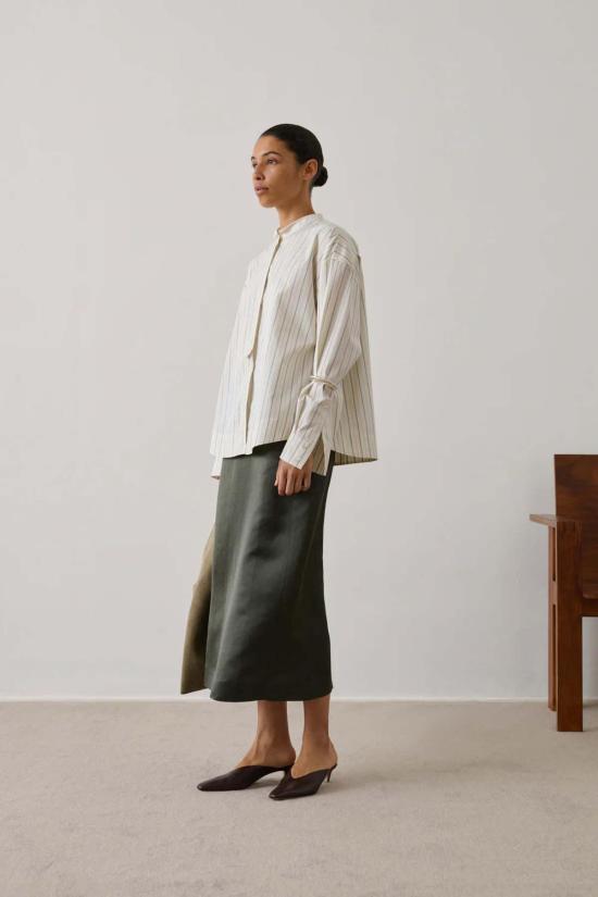  쉐르 셔츠 Soeur Idesia 셔츠 Ecru/Bleu - SOEUR