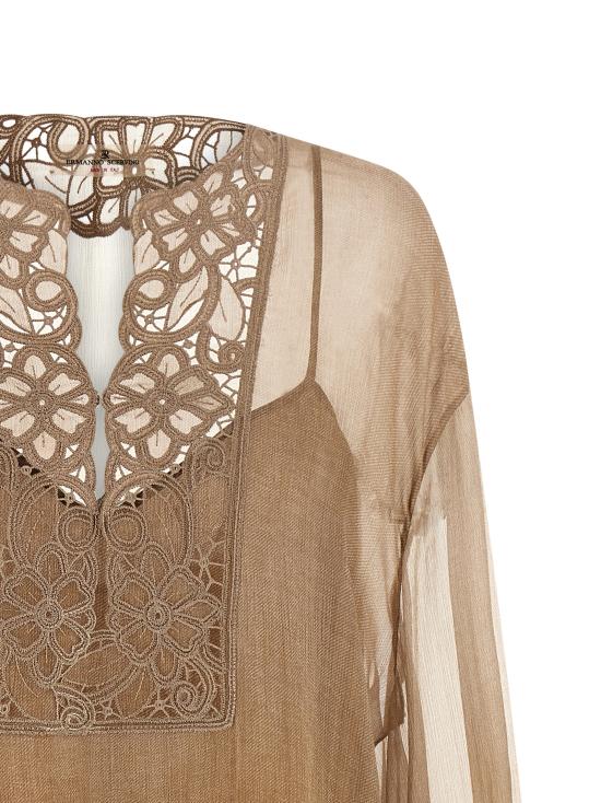 26SS 에르마노 설비노 블라우스 D482K766CSRFWBS4850 Beige - ERMANNO SCERVINO