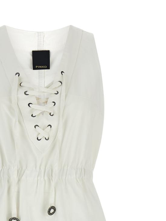 26SS 핑코 롱 원피스 106822A3AXZ05 White - PINKO