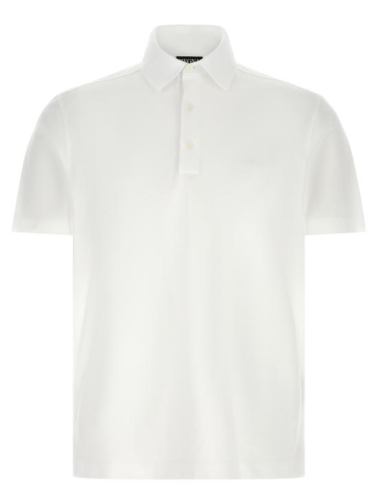 26SS 에르메네질도제냐 폴로 티셔츠 UH348A3H794100 White