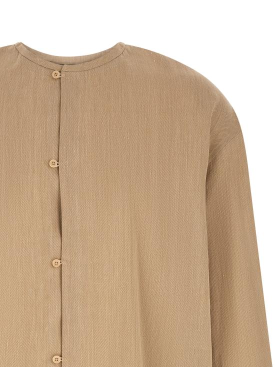 26SS 자크뮈스 긴팔 셔츠 26ESHM00615AW00738150 Beige - JACQUEMUS