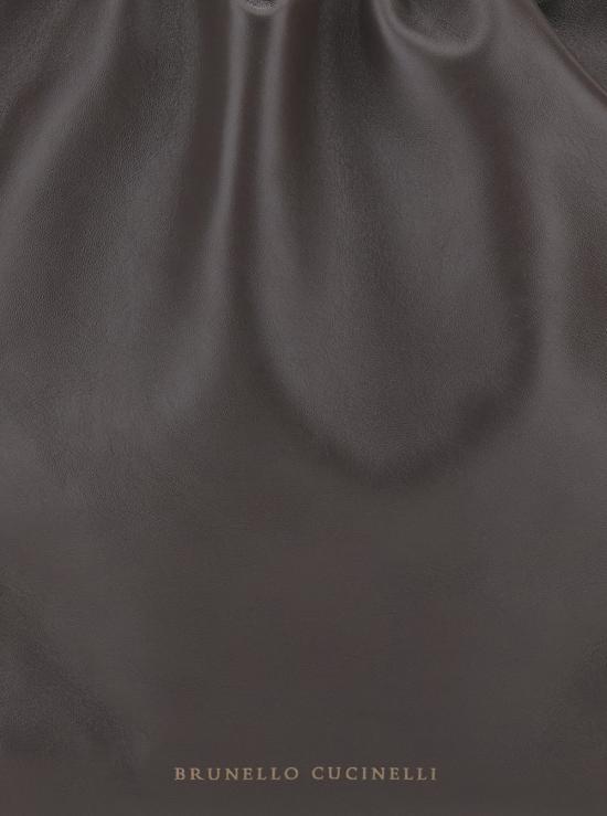 26SS 브루넬로 쿠치넬리 소프트 가죽 멜로우 버킷 백 MBGPD3611C8279 Brown - BRUNELLO CUCINELLI