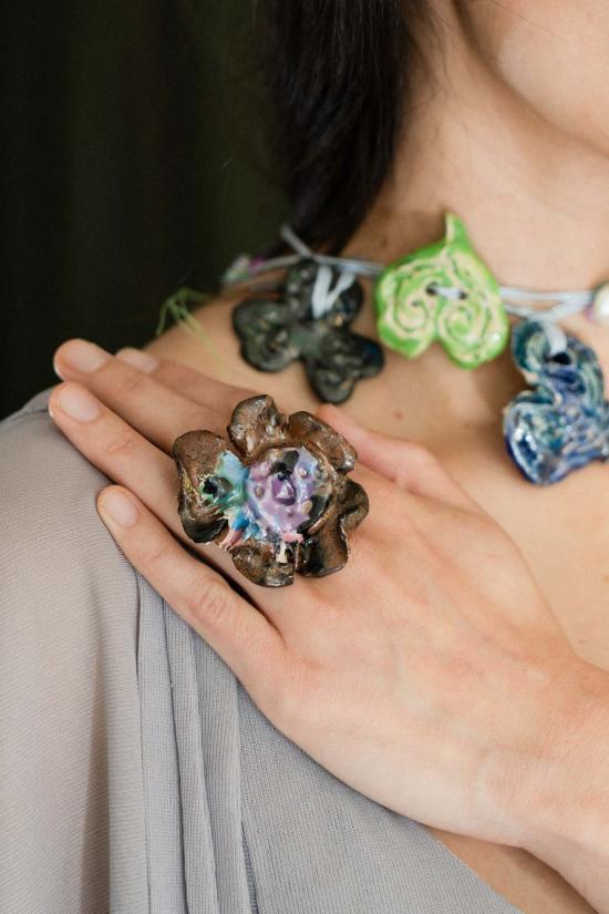  Mathilde Hiron 반지 마틸드 히론 바로크 플라워 링