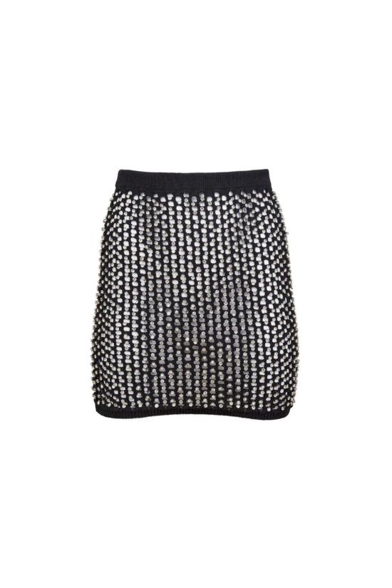  플뢰르 뒤 말 숏 스커트 Fleur Du Mal 스포트라이트 미니 스커트 블랙