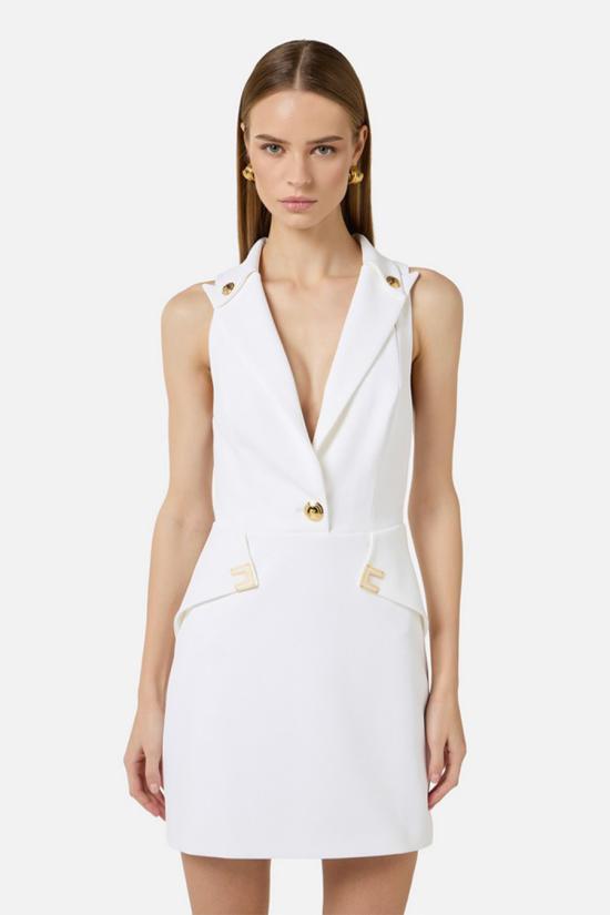 26SS 엘리자베타프랜치 미디 원피스 AB92461E2360 neutro - ELISABETTA FRANCHI