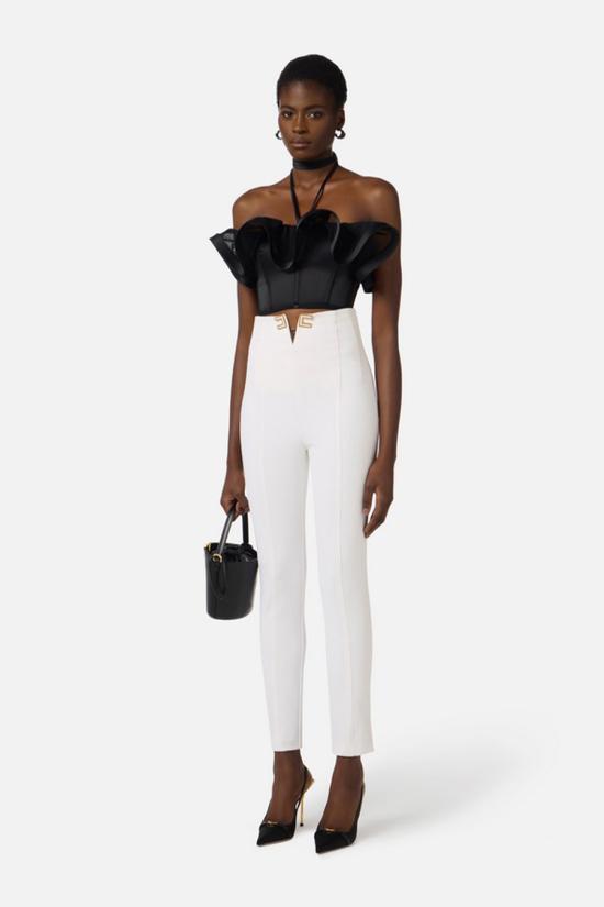 26SS 엘리자베타프랜치 스트레이트 팬츠 PA16361E2360 neutro - ELISABETTA FRANCHI