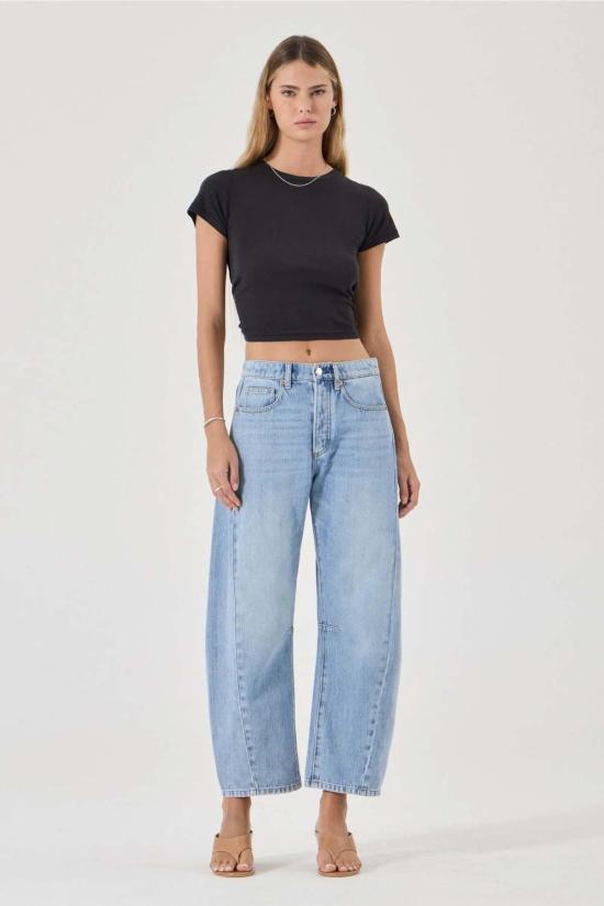  롤라스 데님 팬츠 아크 배럴 바워리 빈티지 진 - ROLLAS