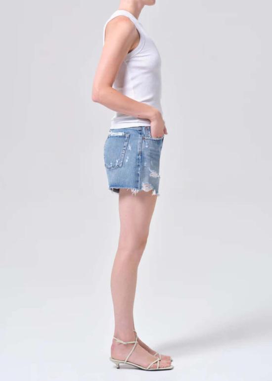  에이골디 데님 숏팬츠 아골드 파커 롱 데님 반바지 - AGOLDE