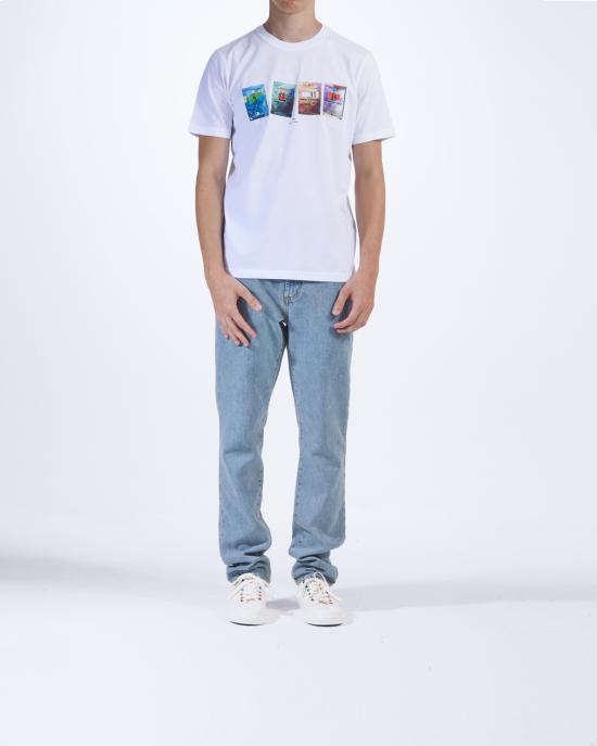  PS 바이 폴스미스 반팔 티셔츠 M2R 011R NP4691 BIANCO - PS BY PAUL SMITH