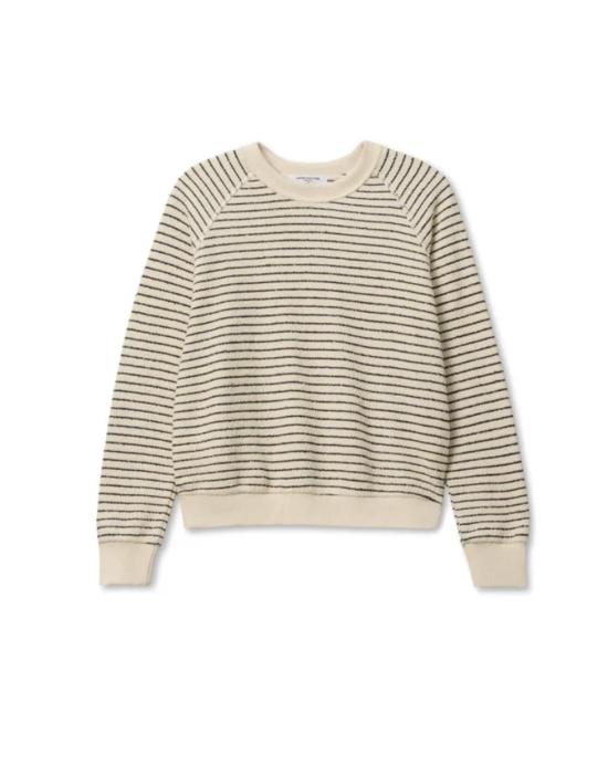  더 컬렉티브 파크 시티 스웨터 더 콜렉티브 파크 시티 알렉시 프렌치 테리 스트라이프 크루 스웨트셔츠 - THE COLLECTIVE PARK CITY