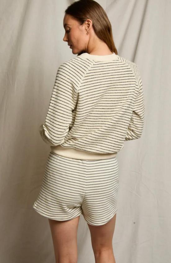  더 컬렉티브 파크 시티 스웨터 더 콜렉티브 파크 시티 알렉시 프렌치 테리 스트라이프 크루 스웨트셔츠 - THE COLLECTIVE PARK CITY