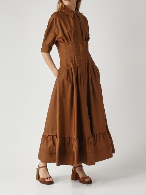 26SS 막스마라 스튜디오 롱 원피스 2616221032600 070 Argilla - MAX MARA STUDIO