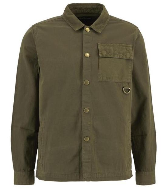 26SS 바버 셔츠 MOS0477 MOS GN61 Ivy green