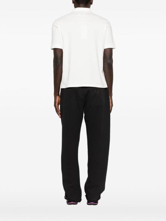  MM6 메종마르지엘라 폴로 티셔츠 Mm6 메종 마르지엘라 로고 코튼 폴로 셔츠 화이트 - MM6 MAISON MARGIELA