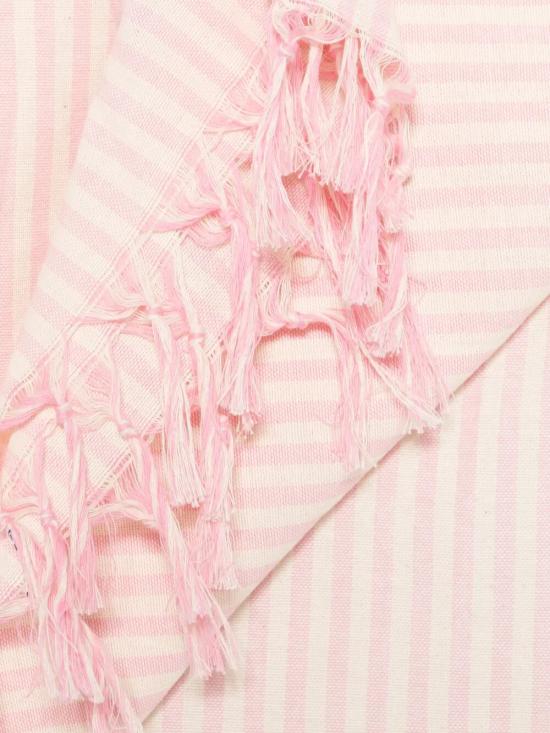 26SS 세인트바쓰 비치용품 FOUL002 00198L 098 21 WHITE PINK EMBROIDERED - MC2 SAINT BARTH