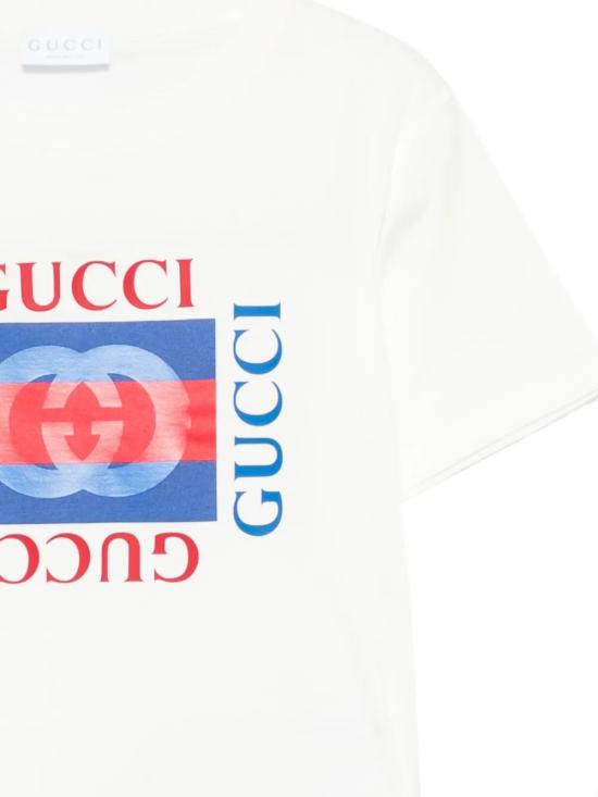 26SS [키즈] 구찌 티셔츠 575114 XJHO8 9214 NEW WHITE MULTICOLOR - GUCCI