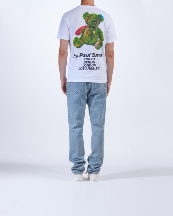  PS 바이 폴스미스 반팔 티셔츠 M2R 011R NP4694 BIANCO - PS BY PAUL SMITH