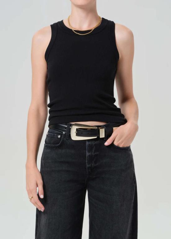  시티즌 오브 휴머니티 민소매 티셔츠 이사벨 리브 탱크 블랙