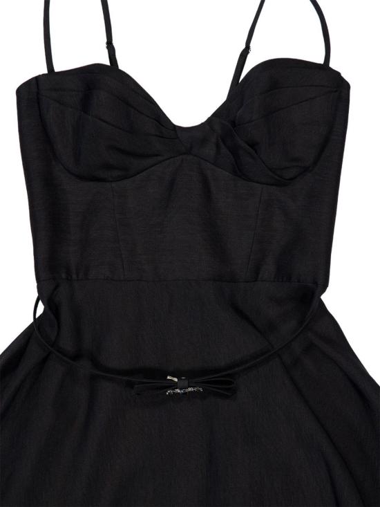  짐머만 롱 원피스 루나 미디 드레스 블랙 - ZIMMERMANN