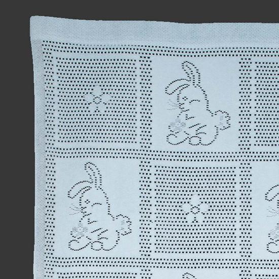  [키즈] 프린스 오브 스코츠 침구 키즈  사우샘프턴 홈 레이스 위브 토끼 아기 담요 (블루) - PRINCE OF SCOTS