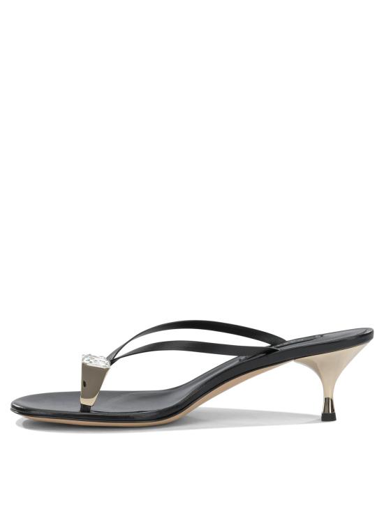 26SS 카사데이 뮬/슬리퍼 1N264B0501C30259000 Black - CASADEI