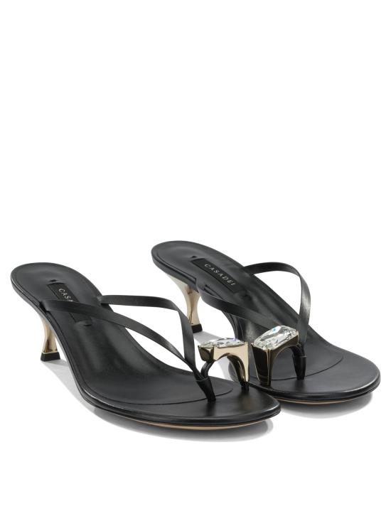 26SS 카사데이 뮬/슬리퍼 1N264B0501C30259000 Black - CASADEI