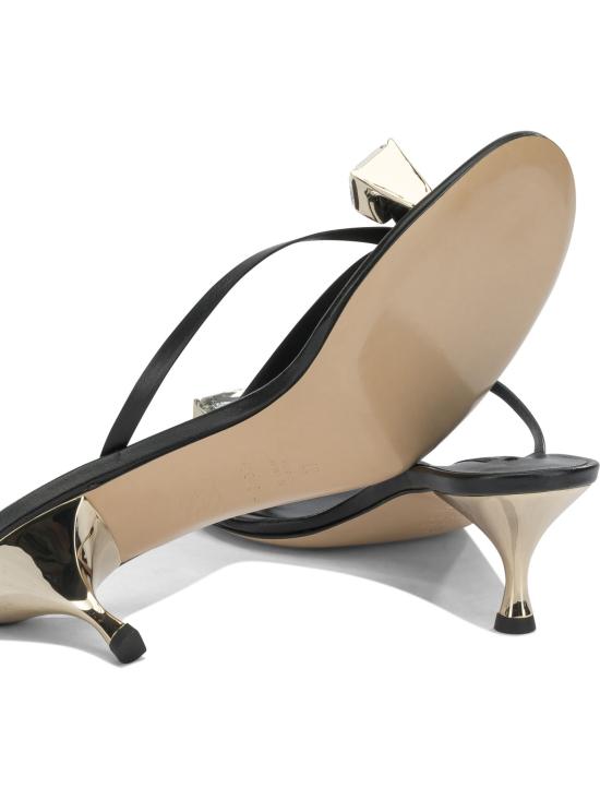 26SS 카사데이 뮬/슬리퍼 1N264B0501C30259000 Black - CASADEI