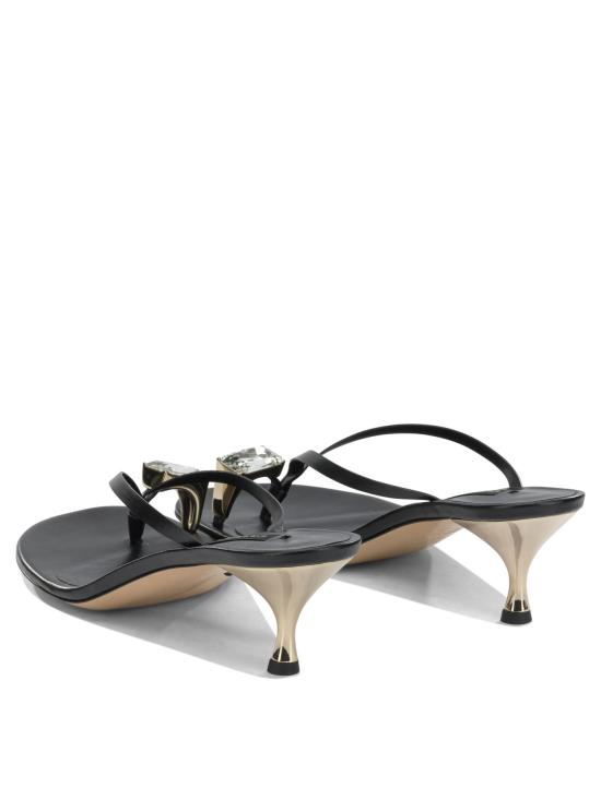 26SS 카사데이 뮬/슬리퍼 1N264B0501C30259000 Black - CASADEI