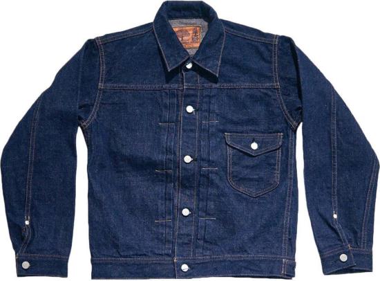  사무라이 진스 데님 자켓 사무라이 진 [S101 Ax Sakura] Ai Plus Sakura 18oz 진 재킷 원워시