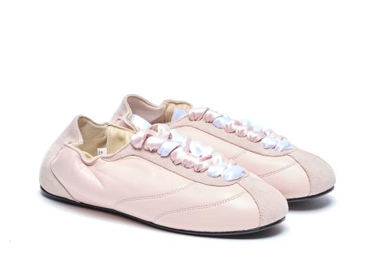 26SS 레페토 테니스 실크 스니커즈 V4230MCVD899 LIGHT PINK DOM - REPETTO