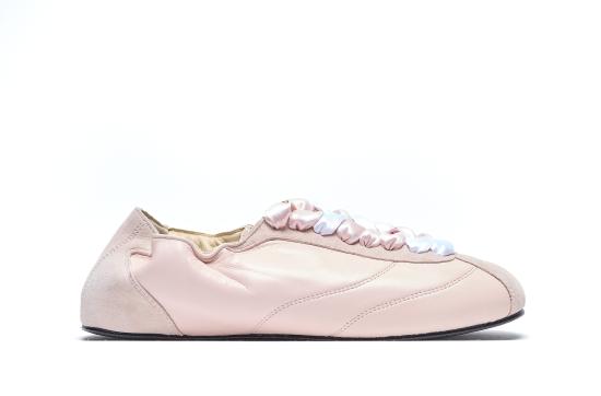 26SS 레페토 테니스 실크 스니커즈 V4230MCVD899 LIGHT PINK DOM