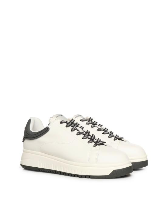 26SS 엠포리오 아르마니 스니커즈 EM003663 AF18212M0364 White - EMPORIO ARMANI