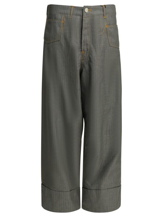 26SS 와타나베 준야 스트레이트 팬츠 WQ P205 S261 GRY PNK WHT Grey