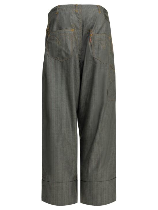 26SS 와타나베 준야 스트레이트 팬츠 WQ P205 S261 GRY PNK WHT Grey - JUNYA WATANABE