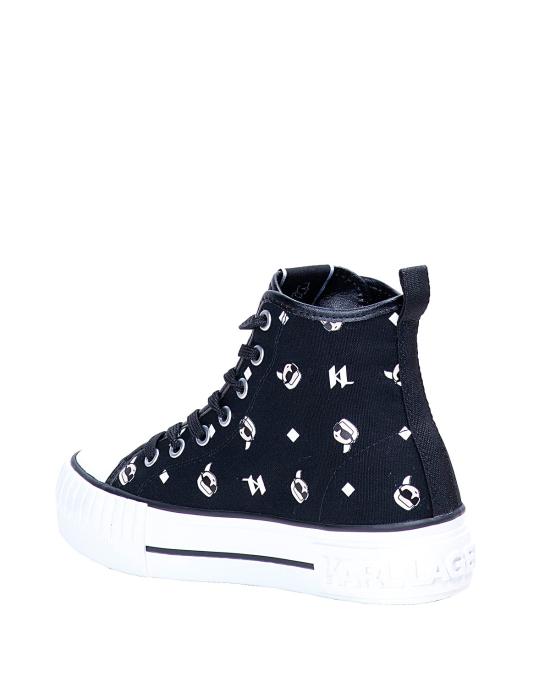 칼라거펠트 스니커즈 KL60445 900 black canvas NERO - KARL LAGERFELD